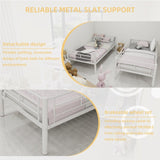 Twin Over Twin Metal Bunk Bed for Kids Boys Girls,Metal Structure Bedframe with Ladders & W1935P300320