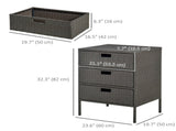 Storage Cabinet for Backyard Pool Area, 3-Drawer Wicker Towel Rack Organizer 08857308