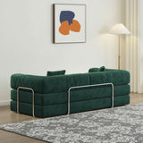 78.8inch Modular Sectional, Convertible Pudding Block, Floor Standing Bed Arm Comfort W3147P278115