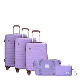 5-Piece Set ,PP Hardshell Carry on Luggage Set with TSA W284P210218