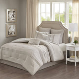Cal King Embroidered 8 Piece Comforter Set B03594911