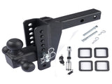 Tri-Ball 1-7/8'' 2'' 2-5/16'' Adjustable Trailer Hitch Fits 2'' Receiver Heavy Duty Solid Ball Mount 37348885