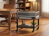 Under Desk Printer Stand with 4 Swivel Wheels and Locking Casters and Storage Shelf Rolling Machine 96579241