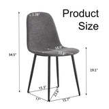 Dining Set of 4, Modern Mid-Century Style Dining Kitchen Room Upholstered Side. Accent W115164380