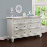 ZNTS Glendale 6 Drawer Dresser Pure White B02263737