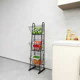 3-Tier Kitchen Storage Basket Organizer, Freestanding Metal Wire Rack for Fruit, Vegetables, and W2167P214934