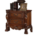 Cherry Oak 2-Drawer Nightstand B062P189126