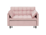 Modern velvet sofa, sofa pull-out bed, small love seat casual sofa with back, with pillow, pockets, 82640220