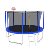 12FT Trampoline for Kids & Adults with Basketball Hoop and Ball ,Recreational Trampolines with K1163139544