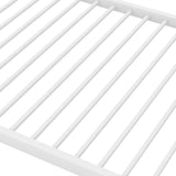 ZNTS Twin over Twin Metal Bunk Bed, Low Bunk Bed with Ladder,White 67500234