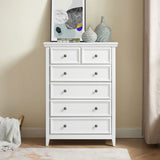 Modern 6 Drawers Dresser 6 Drawers Cabinet,Chest of Drawers Closet Organizers and Clothes W2275P149796
