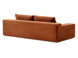 Memory Foam Cloud Loveseat Sofa, 2 in 1 Convertible Folding Couch Bed, No Assembly Compressed W2677P395124