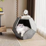 ZNTS 25.98"Modern Pet Furniture Cat Carrier Side Table, Sofa Side Table, Planter MDF Multifunctional W757P164917