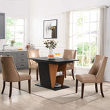 61.81 inch Extendable Dining Table with Built-in Storage, Modern Wooden Table with Sturdy W2317P251939