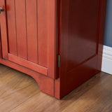 72.4" Tall Storage Cabinet Tall Storage Cabinet with 8 Doors and 4 Shelves ,Bookshelf Living Room, W1758P211011