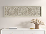Framed Medallion Rice Paper Shadow Box Wall Decor B035129216