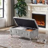 ZNTS Storage Bench, Flip Top Entryway Bench Seat with Safety Hinge, Storage Chest with Padded Seat, Bed W135964053