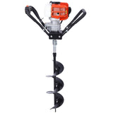 Post Hole Digger, 43cc Post Hole Digger, Gas Powered Earth Digger with 6&8" and absorber,Earth Auger W465109914
