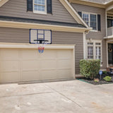 Wall-mounted basketball hoop, 35 x 24 inches shatterproof back, folding hoop, durable hoop and W1408P272360