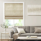 Printed Faux Silk Room Darkening Cordless Roman Shade B03598311