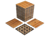 27pcs Wood Interlocking Deck Tiles 11.8