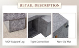 Modern Simple Gray Texture MDF Coffee Table - 43.3"x21.6"x17.2" Practical Model.Making it an ideal W1151P224252