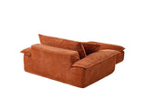Oversized Sofa Chair and a Half with Deep Seat & Movable 2-Layer Ottoman Set, Cloud Sofa Bed with W2817P546502