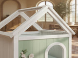 SAGE FSC-Certified Cedar Indoor Cat House with Clear Acrylic Roof Wooden Pet House for Small Cats W3799P382569