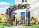 Steel Garden Arch with Gate 18123525