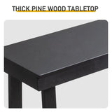43.3 Inch Solid Wood Console Table for Entryway, Sofa Table Narrow Entryway Table for Hallway, 73212286