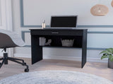 Black Storage Desk with Drawer and Shelf B062P175189