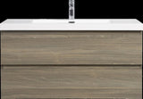 42" Floating Bathroom Vanity with Sink, Modern Wall-Mounted Bathroom Storage Vanity Cabinet with W1573P152701