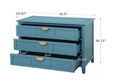 3 Drawer Cabinet, American Furniture,Suitable for bedroom, living room, study W688115101