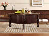 Vintage Round Coffee Table Storage in 30.3" for Living Room, Mid Century Modern Cocktail Table N735P277387D