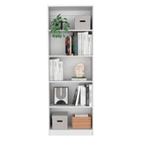 Home 4 Shelves Bookcase with Multi-Tiered Storage -White -Office B070137828