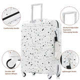 Luggage Set of 3, 20-inch with USB Port, Airline Certified Carry-on , ABSPC Hard Shell N726P264892W