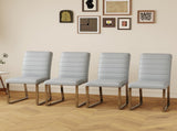 4-Pack - Heavy-duty chairs set 2.1" thick cushion, iron frame, perfect for home or office. Classic W2920P294514