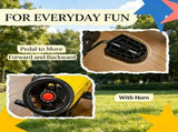 Yellow Kids Pedal Go Kart Tractor Ride on Toy with Shovel & Rake for Outdoor Construction Play 33721037