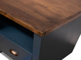22 inch 1-drawer file, No Assembly Required, Blue Denim and Whiskey Finish B108131557