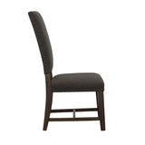 Warm Grey and Smokey Black Upholestered Side Chair B062P153665