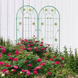 4 Pack Metal Garden Trellis 71" x 19.7" Rustproof Trellis for Climbing Plants Outdoor Flower Support W1586135449