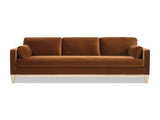 Knox 84" Modern Farmhouse Sofa, Burnt Orange Performance Velvet B2719P280171
