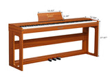 GDP-104 88 Keys Full Weighted Keyboards Digital Piano with Furniture Stand, Power Adapter, Triple 72665435