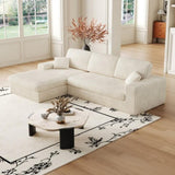 114.5'Modern Corduroy Modular foam Sofa, Recliner Seat reversible Sofa, 2in1 Sofa with Recliner and 47817678