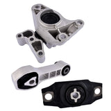 ZNTS Engine motor transmission mount 3pcs For Fiat 500 2012-2018 1.4L Abarth 68073217 39213983