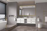96in. W x 48in. H Metal Framed Bathroom Mirror for Wall, Rectangle Mirror, Bathroom Vanity Mirror W1272115339