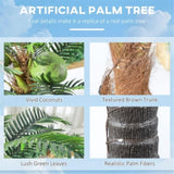 ZNTS Artificial palm trees/Green plants （Prohibited by WalMart） 88740418