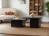 Vintage Fashion Style Square Coffee Table Set with Wood Grain Finish,for Living Room, Office and W757P235685