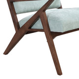 30" Mid-Century Modern Accent Chair with Plush Cushions, Angled Arm Design, and Sturdy Solid Wood N767P205861G