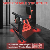 Adjustable Leg Extension and Curl Machine, Heavy Duty Leg Rotary Extension Machine for Lower Body 06392920